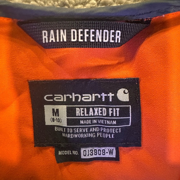 Carhartt Orange Rain Defender Jacket - Picture 3 of 4